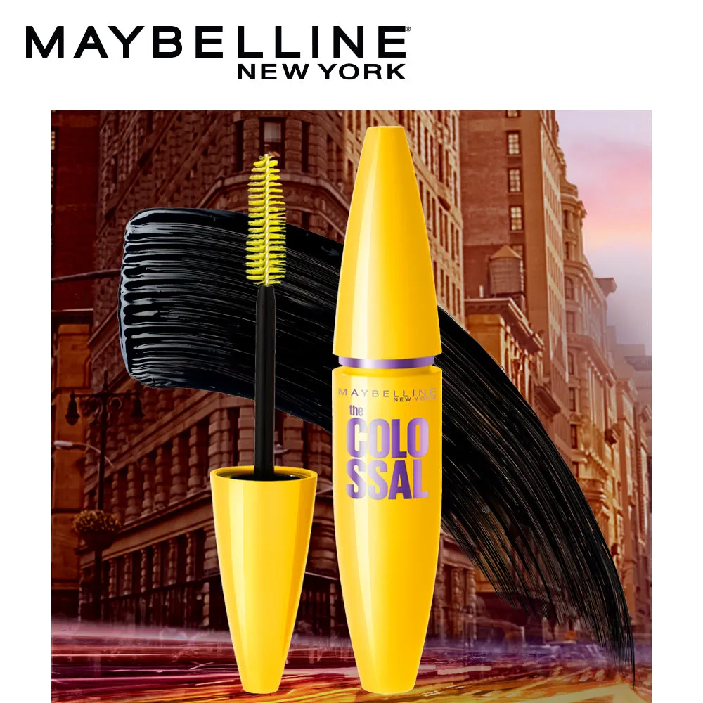 Maybelline New York Volume Express Colossal Mascara, Washable, Glam Black, 10.7g